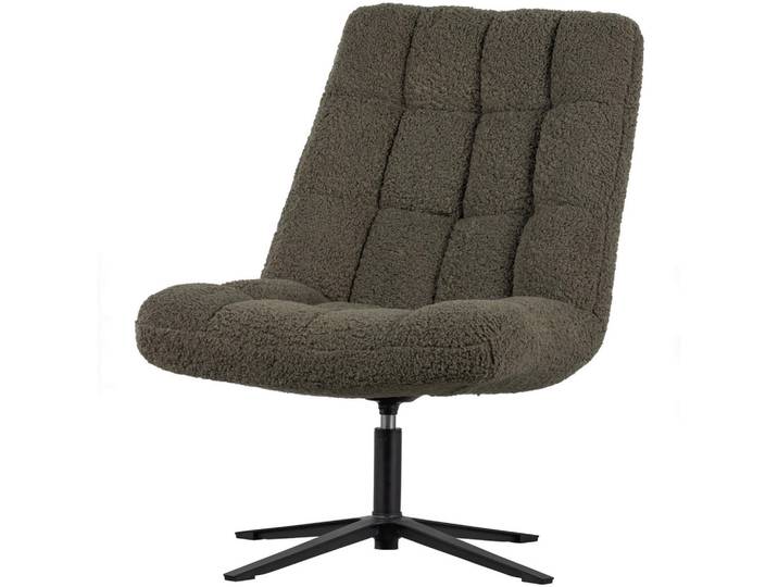 Livetastic Sessel Job, Dunkelgrün, Metall, 70x101x85 cm, Sitzfläche 360° drehbar, Bezug abnehmbar, Wohnzimmer, Sessel, Sonstige Sessel
