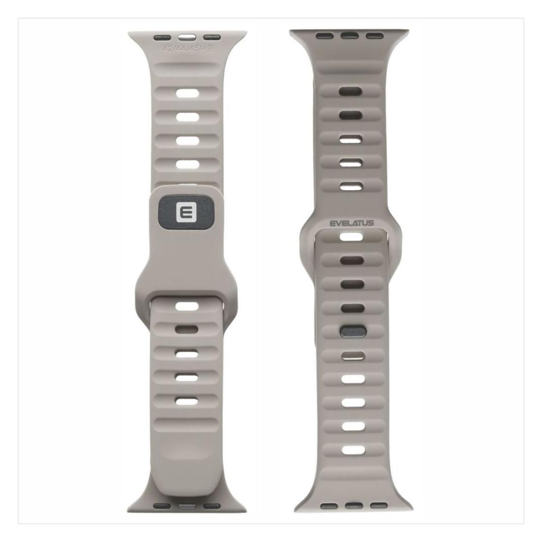 Evelatus Strap Watch 38/40/41 Sport Silicone Loop Light bluish Gray (silicone loop) (EVELATUS)
