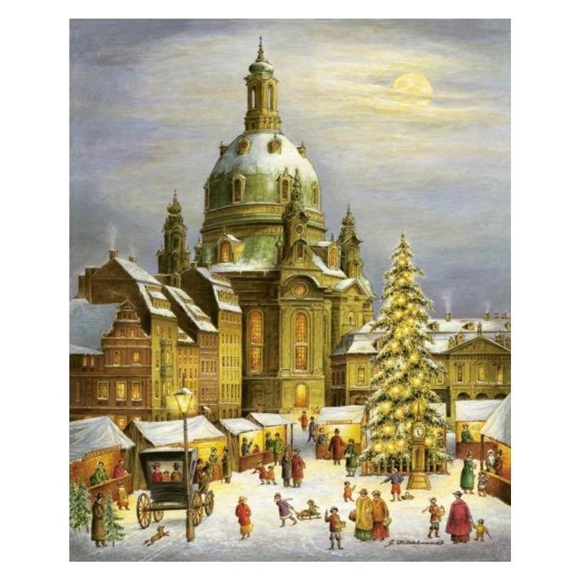 Olewinski & Tochter 2914 - Weihnachtspostkarte "Dresdner Frauenkirche" (2914)