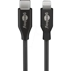 GOOBAY 39428 - Sync- & Ladekabel, USB-C > Lightning, 0,5 m, schwarz