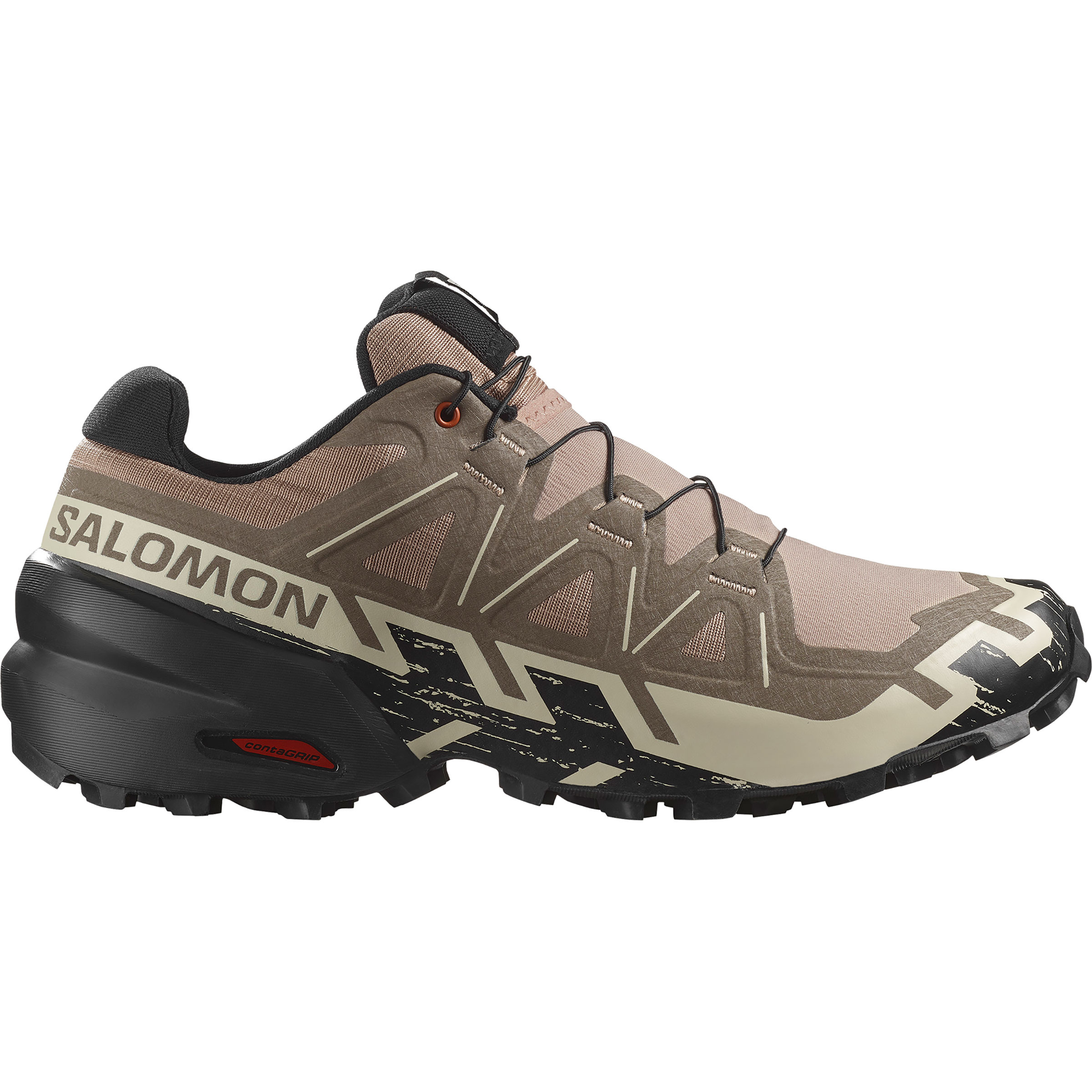 Salomon Speedcross 6 Herren Trailrunningschuhe beige Größe 44.5 Trailrunning Schnell trocknend