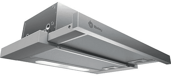 REACONDICIONADO Seminuevo Muy bueno Campana telescópica - Balay 3BT263MX, 3 potencias,iluminación LED, 360m³/h, Inox