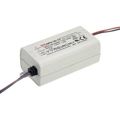 MEAN WELL APV-16-15 LED-Trafo Konstantspannung 15 W 0 - 1 A 15 V/DC nicht dimmbar, Überlastschutz 1 St.