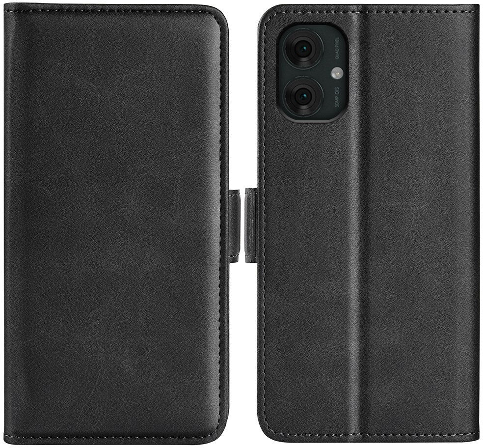 EIDERWOOD Motorola Moto G55 Wallet Flip Læder Cover m. Pung - Sort