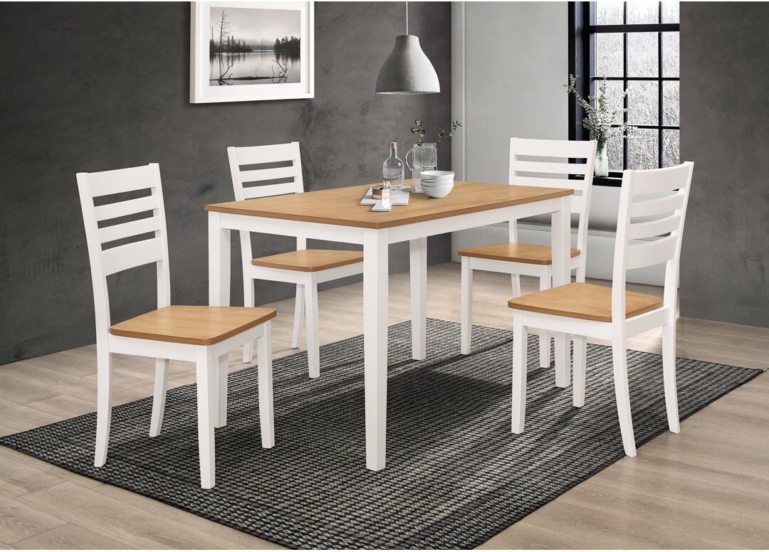 Brambly Cottage Mcevoy 4 -Person Dining Set Natural Oak 4