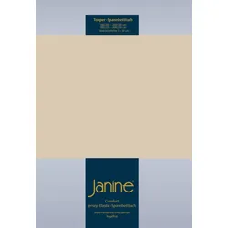 Janine Topper Spannbetttuch Elastic-Jersey 5001 sand 200x200 cm