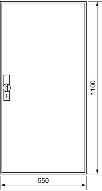 Hager Armoire à compteurs universZ 1100×550×205, IP44 ZB32S (ZB32S)