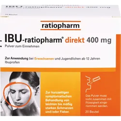 Ibu-Ratiopharm Direkt 400 mg Pulver Zum Einnehmen 20 ST