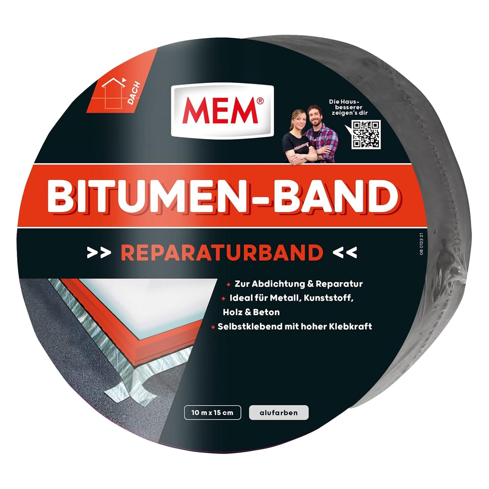 MEM Dach Reparaturband 150 mm x 10 m, Alumfarben (150 mm) (30836576)