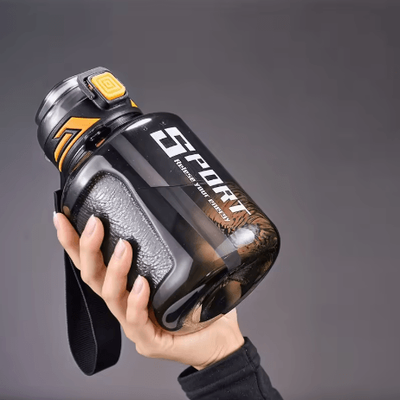 Inspire Picks Large Capacity Sports Water Bottle Leakproof Plastic Drinking Bottle For Gym Cycling And Outdoor Travel 1000ml To 1500m black 1000ml