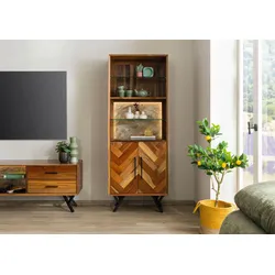 Standregal Altholz 70x40x186 natur lackiert AVIGNON #125