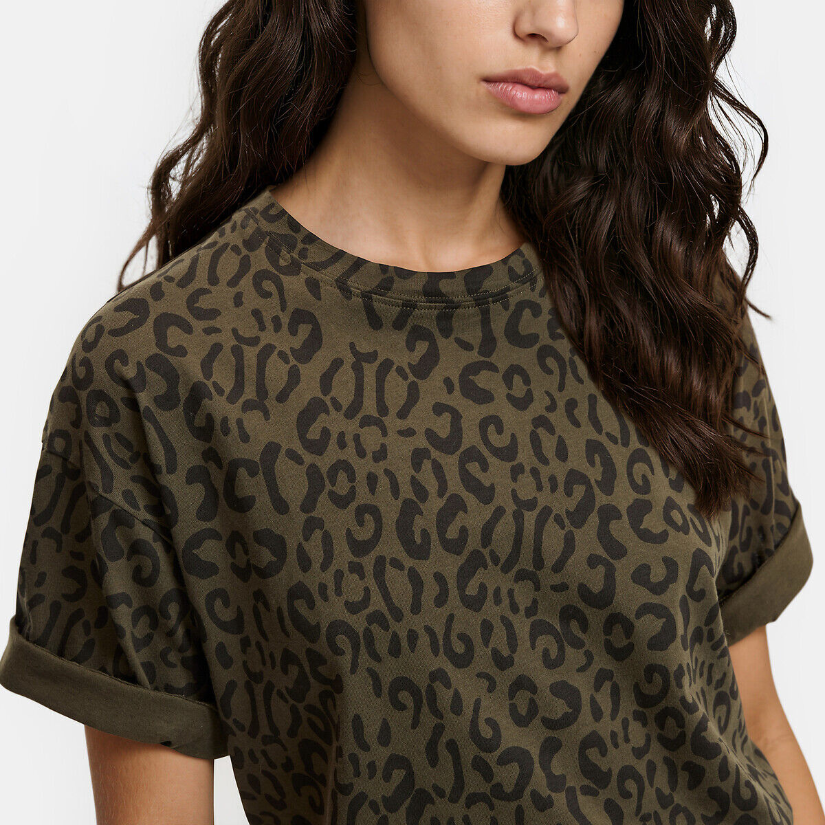 LA REDOUTE COLLECTIONS Tshirt manches courtes imprimé léopard