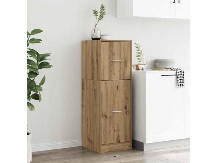 Style Élégance Chic - Buffet bahut - Armoire d'apothicaire - chêne artisanal - Bois d'ingénierie &FR63615