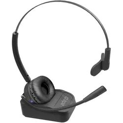 SBS Kabelloses Mono-Headset mit Ladestation (Kabellos), Office Headset, Schwarz