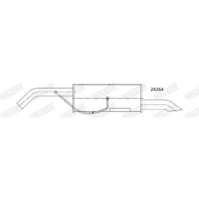 WALKER Endschalldämpfer 25264 für DS