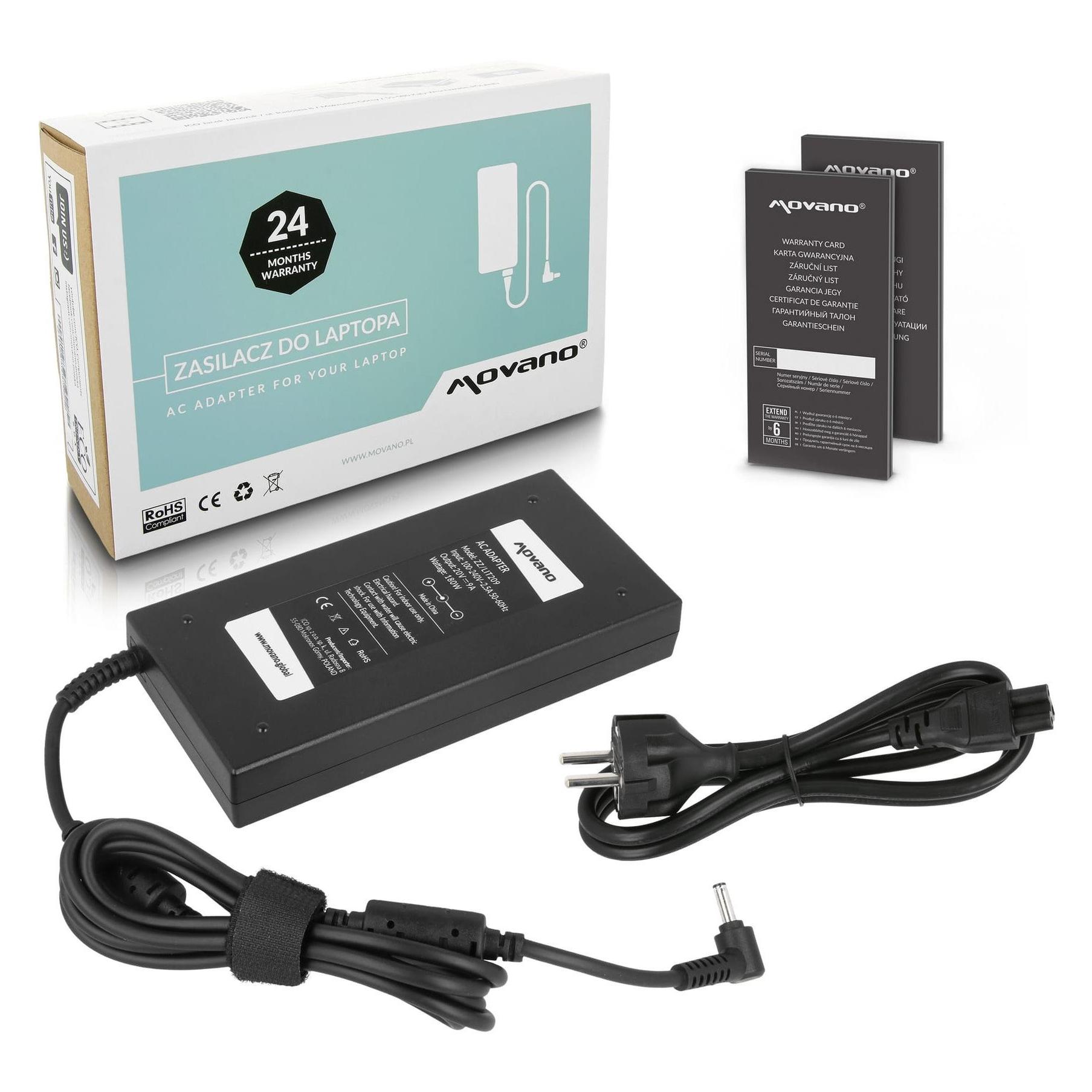 Movano Zasilacz do laptopa 180 W, 3 mm, 9 A, 20 V (180 W) (61169968)