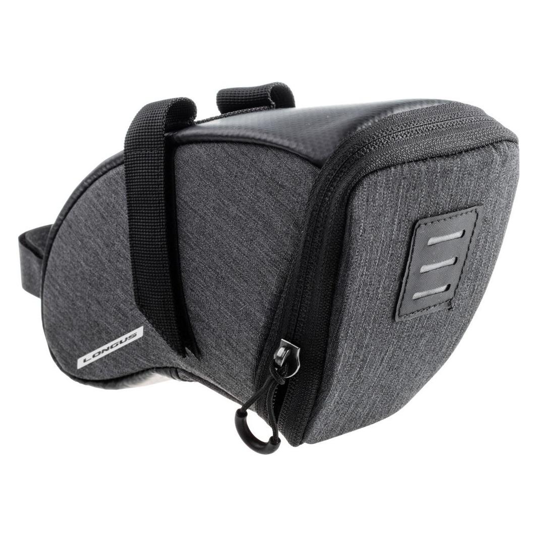 Longus Saddle bag GRANITE M 1,0L Grey (1 l, Satteltasche) (39181424)