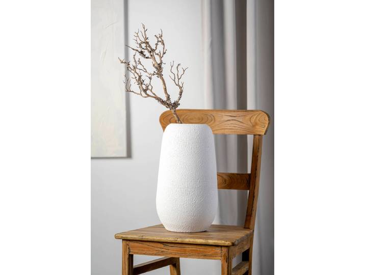 Vase Trogolo type D 23 x 40 x 23cm Blanc