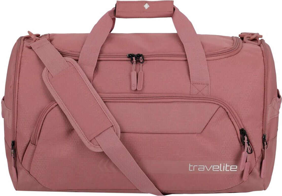 Freizeitrucksack TRAVELITE "KICK OFF, verschiedene Grössen und Farben", rosa (rose), Rucksäcke, Herren, B/H/T: 50cm x 29cm x 30cm, Polyester, unifarben, Freizeitrucksack, Reisegepäck Sporttasche Freizeittasche mit Aufsteckfunktion, B:50cm H:29cm T:30cm ro