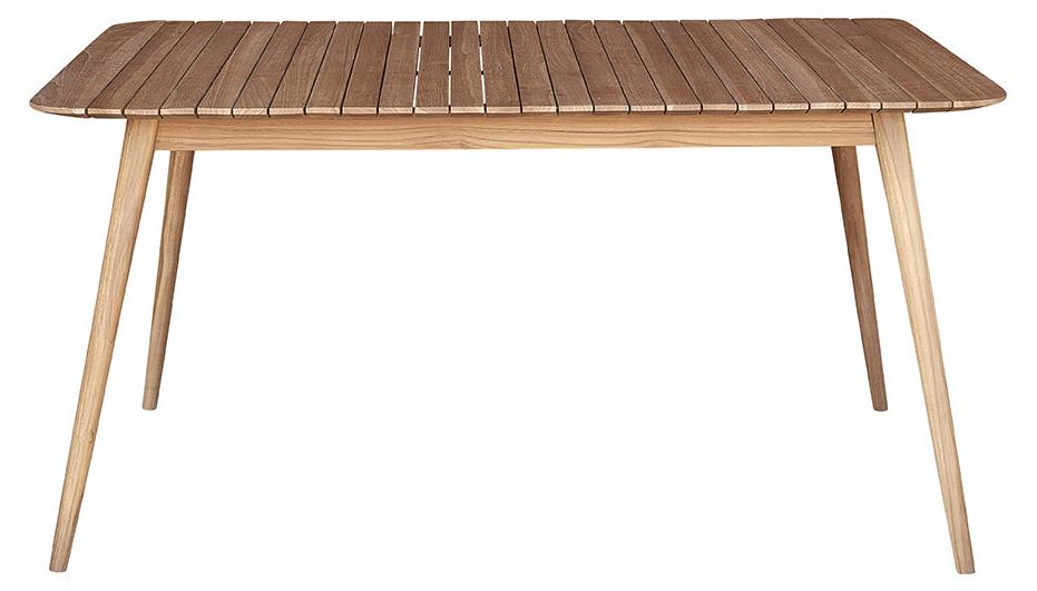 Gartentisch für 4-6 Personen aus massivem Teakholz