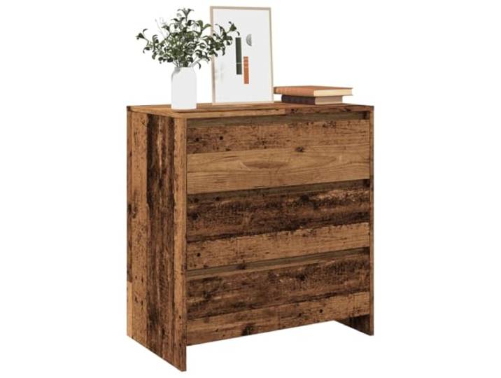 HEFZGDB Minimalistisches Sideboard mit Schubladen, Robustes Sideboard mit Tischplatte, Schlichtes für Zuhause mit Stauraum für Utensilien, zur Aufbewahrung und Dekoration in Altholz-Optik