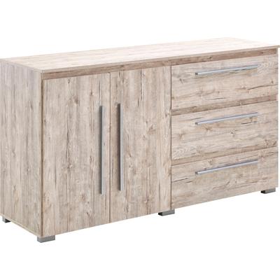 Kombikommode HOME AFFAIRE "Bali", beige (eiche, sand, nachbildung), B:169cm H:92cm T:50cm, Holzwerkstoff, Kunststoff, Sideboards, Kombikommode, mit Melamin-Oberfläche