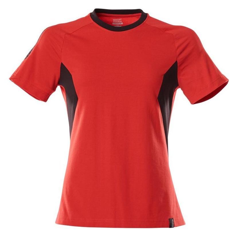 Mascot T-Shirt, Damen Damen T-shirt Grösse 3XLONE, verkehrsrot/schwarz (3XL) (229309)