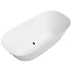 Villeroy & Boch Badewanne Theano 1550x750x620mm Solo Freistehend Stone White, Q155ANH7F200VRW Q155ANH7F200VRW