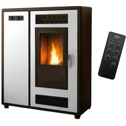 Luft- Pelletofen Slim Astral 12,2 kW Weiß Sannover