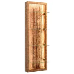 WOLFMÖBEL Wandregal Bark 4064 Holz Braun Akazie