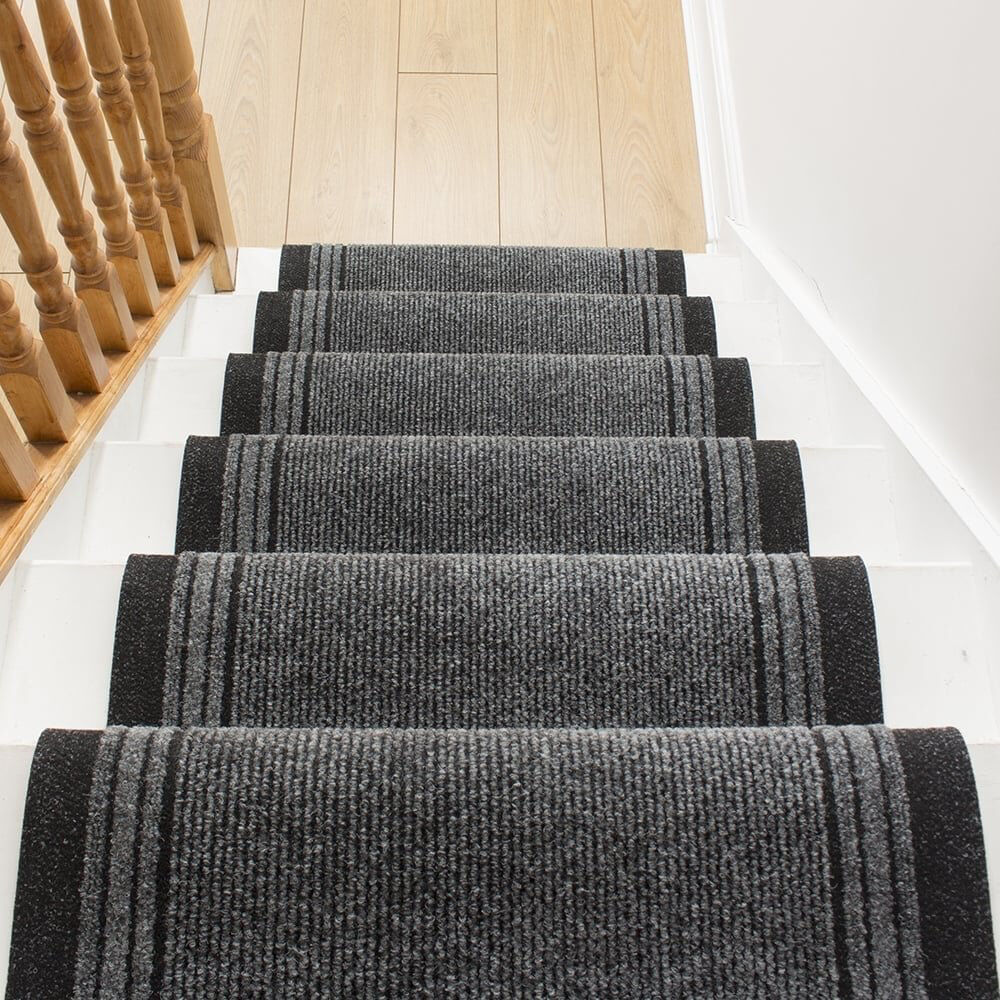 Ophelia & Co. Runner Abby Striped Indoor Area Rug Grey Runner 510cm x 80cm