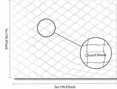Inspire Essentials SafeView Transparent Cat Safety Net For Balconies Stairs And Windows 5x5m