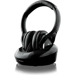 Meliconi HP Serie Digital Plus Kabelloses Headset (ANC, 8 h, Kabelgebunden, Kabellos), Kopfhörer, Schwarz