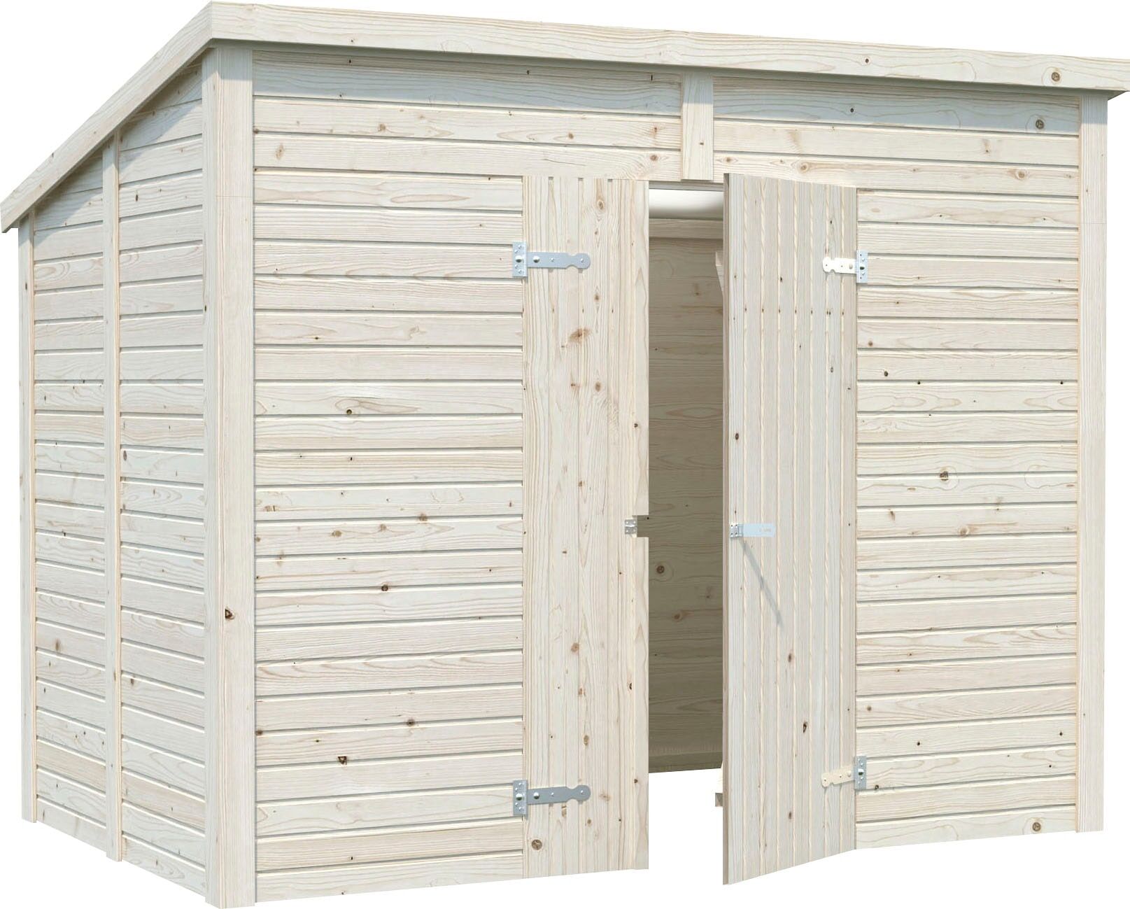 Gerätehaus PALMAKO "Leif", beige (natur), Massivholz, Gerätehäuser, natur
