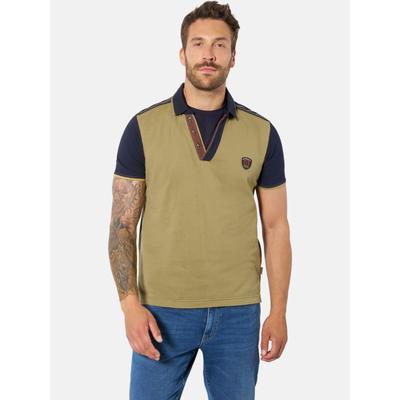 Poloshirt BABISTA "Poloshirt IMPRESSIVO", Herren, Gr. L, grün (khaki), Shirts