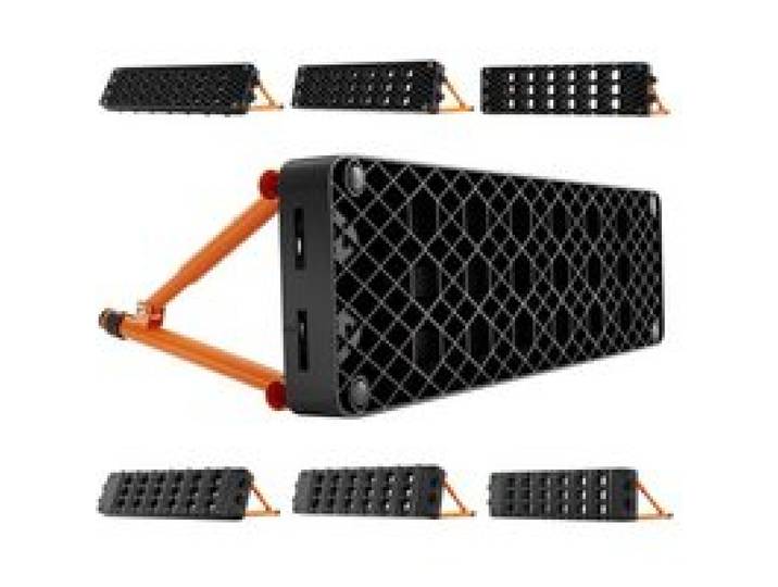 VEVOR Voetbal Rebound Board 95 x 25 cm, Draagbaar Rebound Board met Dubbel Oppervlakte en 3 Verstelbare Hoekstanden, Voetbal Rebound Muur Gemaakt van PP, Baltrainingsapparaat voor Pass- en Reactieoefeningen