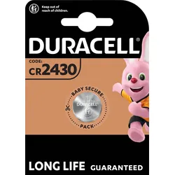 DURA CR2430 X1 - Lithium-Knopfzelle, CR2430, 3V, 24,5x3,0 mm, 1er-Pack