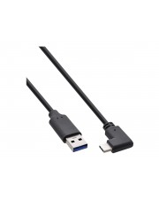 InLine USB 3.2 Kabel Typ C Stecker an A schwarz 0.5m Digital/Daten 0,5 m (35711W)