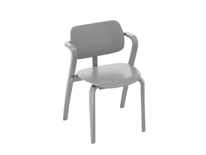 ARTEK chaise ASLAK CHAIR (Gris - Bois courbé et contreplaqué)