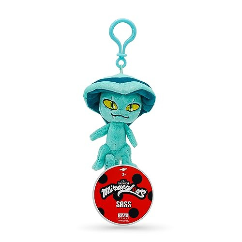 Miraculous Kwami Sass Slangen knuffel met clip-on 12,7 cm