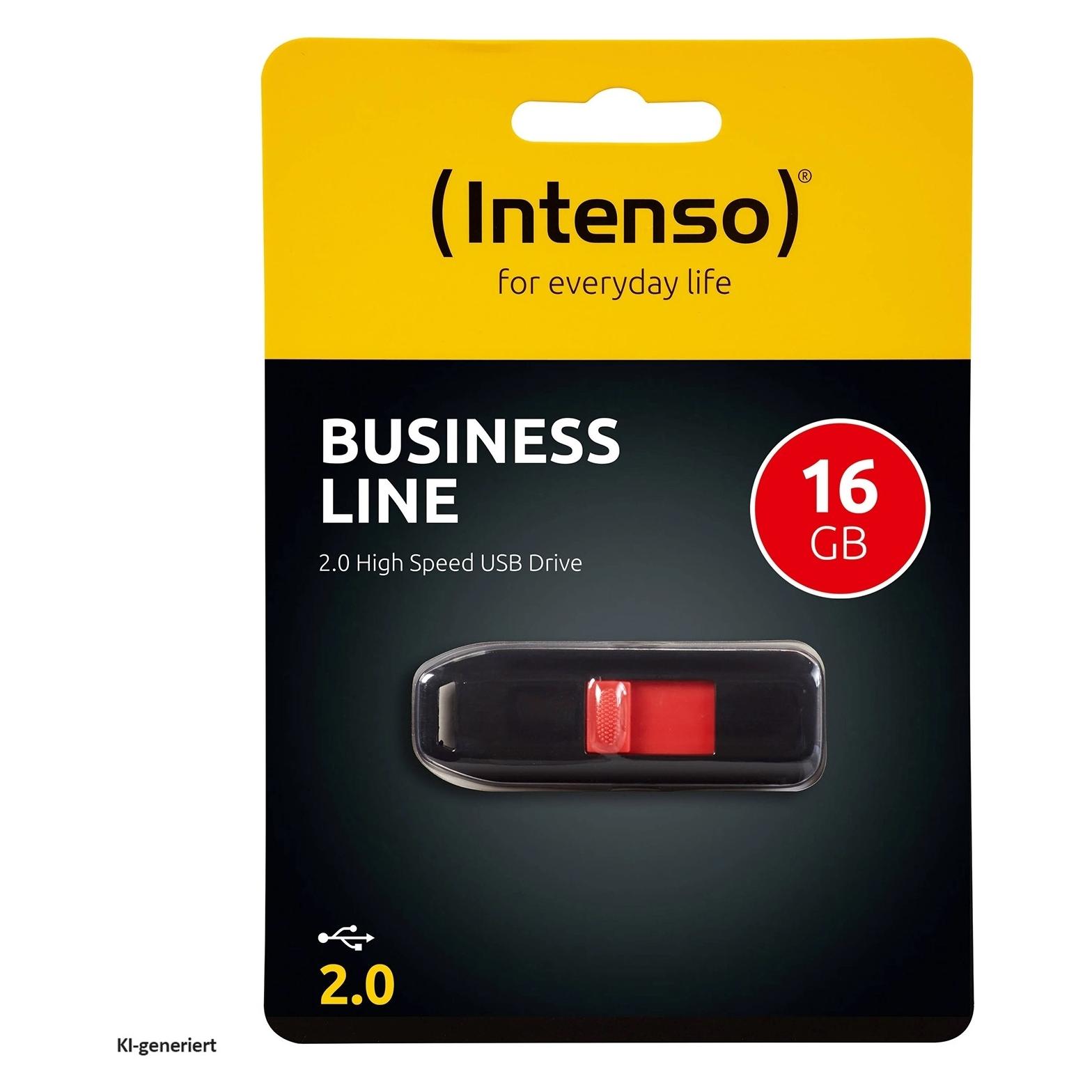 Intenso 16GB BUSINESS Line USB 2.0 Flash Drive (16 GB, USB-A) (50007642)