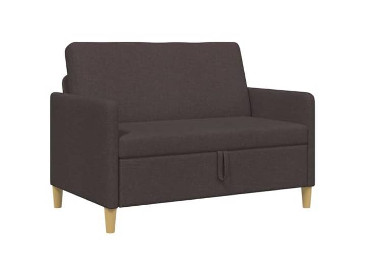 KKgypkn Sofa Mit Stauraum Dunkelbraun 122x78x87 cm Polyester Abnehmbare Bezüge, Schaum- Und Faserfüllung, Metall- Und Holzwerkstoffrahmen, Quadratbeine