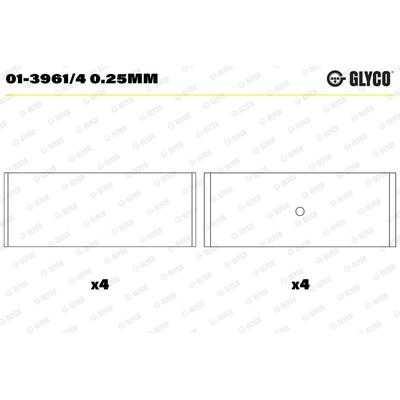 GLYCO Pleuellager 0139614025mm