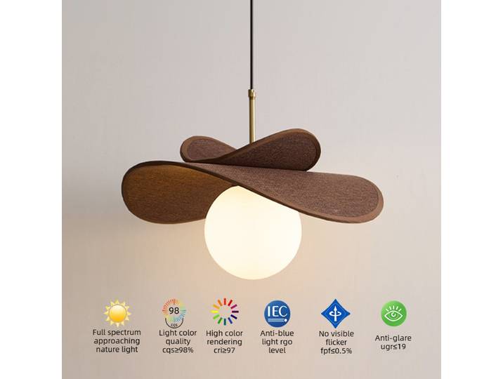 Lustre de style français, lampe suspendue vintage pour salle à manger, éclairage en rotin de style japonais, chambre à coucher, maison d'hôtes, éclairage domestique