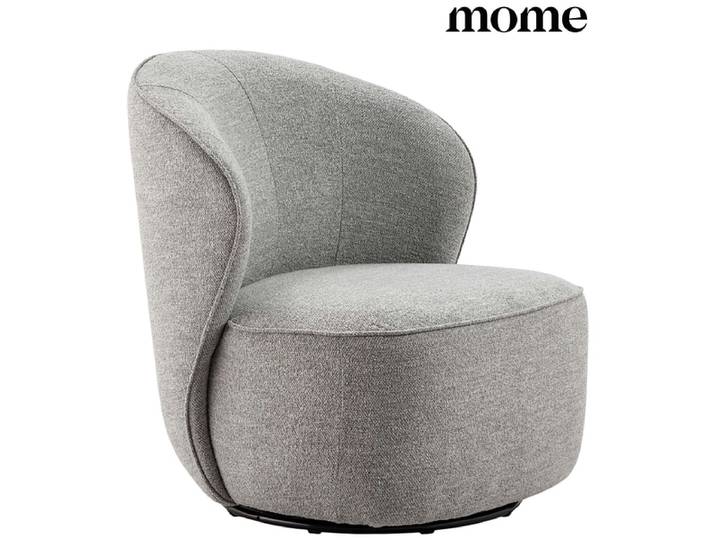 MOME Stuhl EDNA Stoff grau drehsitz