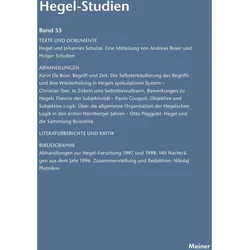 Hegel-Studien / Hegel-Studien Band 35 (2000), Sachbücher von Otto Pöggeler, Friedhelm Nicolin