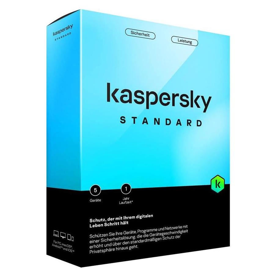 Kaspersky Standard 5 Device Sierra Box (DE) (1 User, 12 Monate) (KL1041G5EFS)