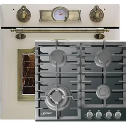 Kaiser  Herd-set / Elektro Einbau Backofen EH 6355 ElfEm 67L + KCG 6383 Gaskochfeld  60cm