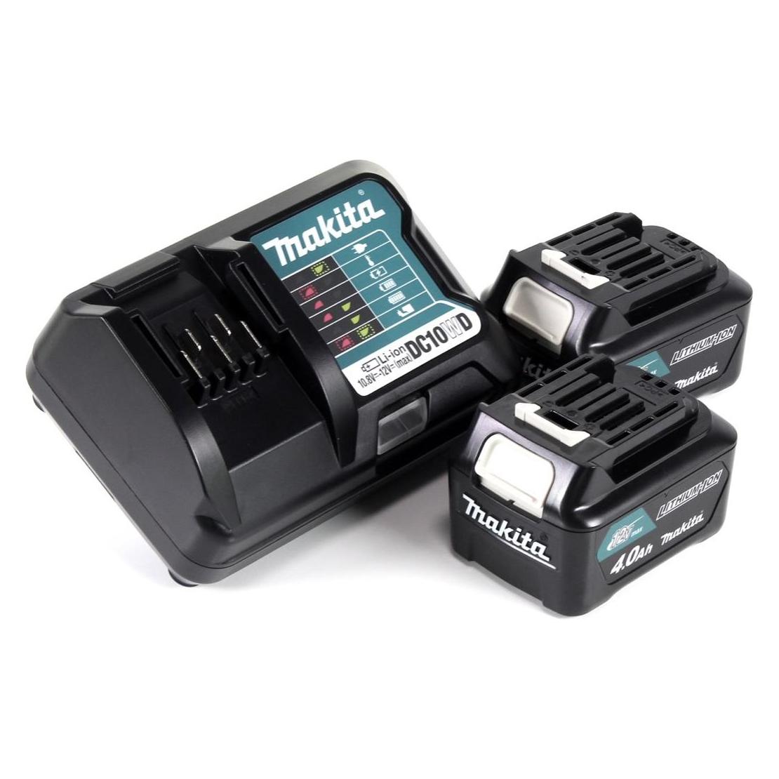 Makita Power Source Kit 12V mit 2x BL1041B Akku 4,0Ah + DC10WD Ladegerät (12 V) (4413)