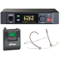 Mipro ACT-5802 mit Taschensender und Headsetmikrofon, Mikrofon